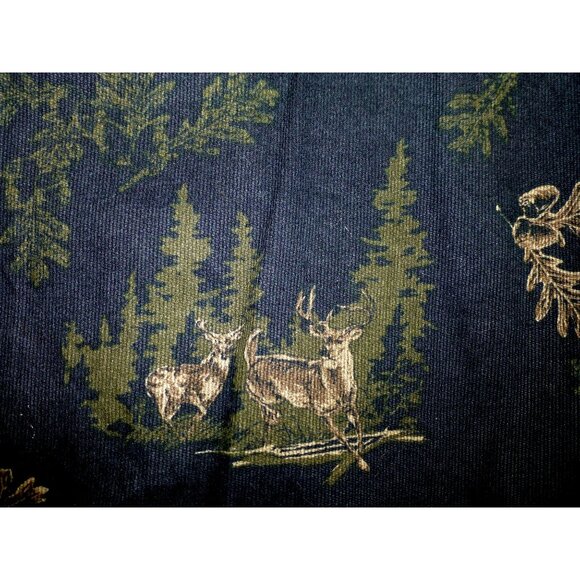 North River Brushed Cotton Deer Black Forest Button Up Shirt XXL Long Sleeve - Picture 12 of 12